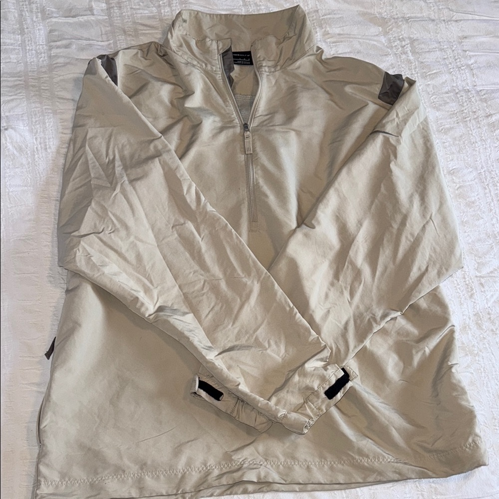 Men's Nike Beige Half-Zip Jacket